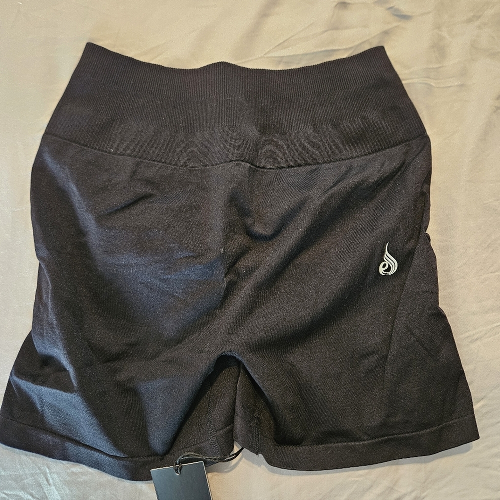 Ryderwear Black High-Waist Bike Shorts